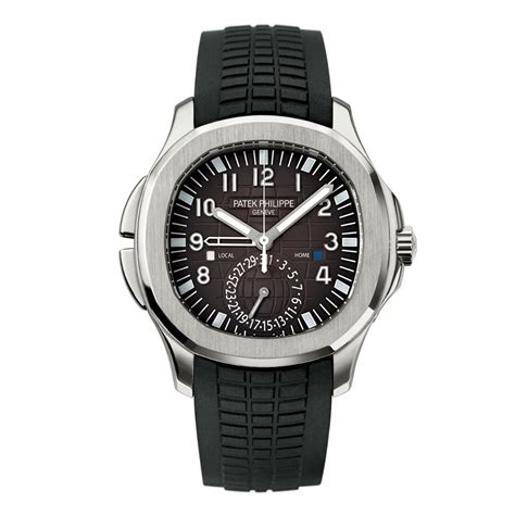 patek philippe aquanaut travel time 5164a 001|Patek Philippe aquanaut white strap.